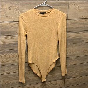 Yellow One-Piece Bodysuit Long Sleeve